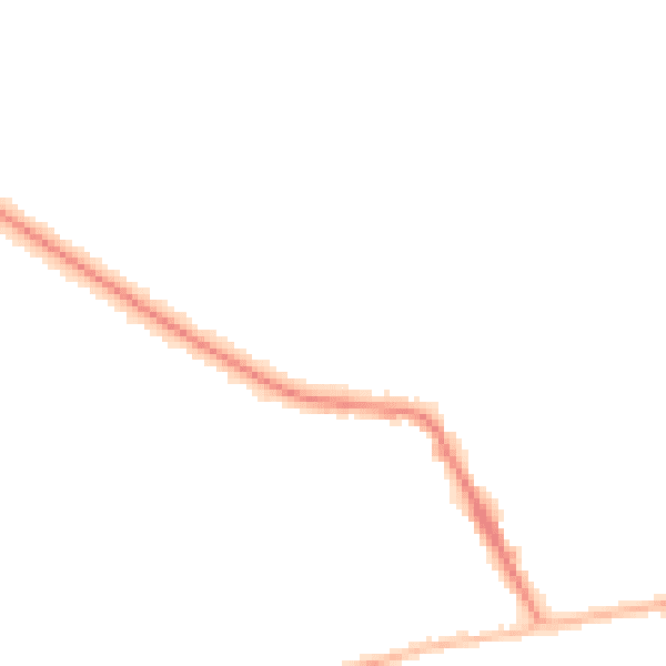 Night-time road noise heatmap for CV22 5BU