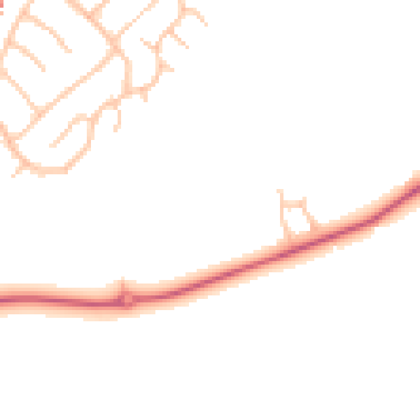 Daytime road noise heatmap for CV22 5FH