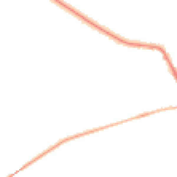 Night-time road noise heatmap for CV22 5HU