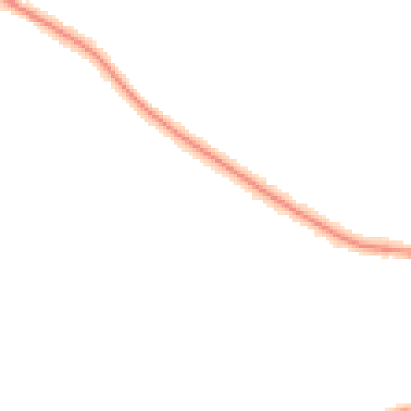 Night-time road noise heatmap for CV22 5LE