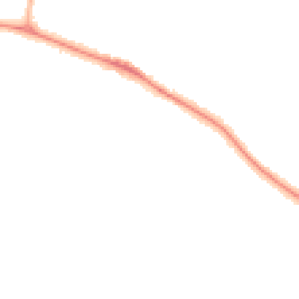 Night-time road noise heatmap for CV22 5LN