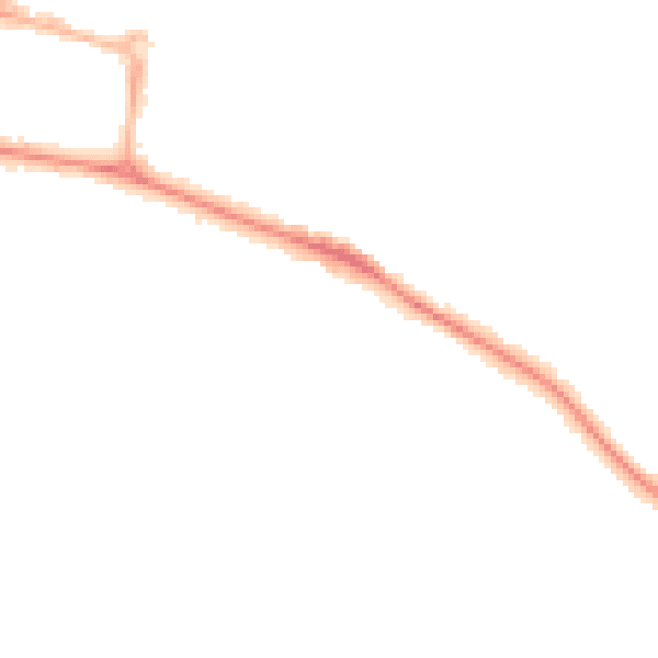 Night-time road noise heatmap for CV22 5LP