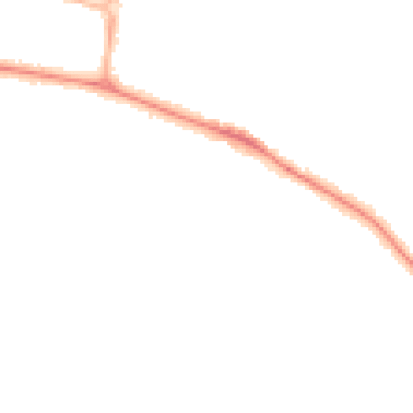 Night-time road noise heatmap for CV22 5LT