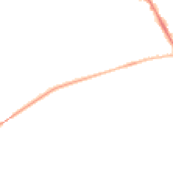 Night-time road noise heatmap for CV22 5SE