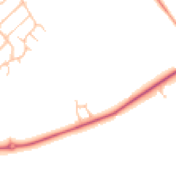 Daytime road noise heatmap for CV22 5SH