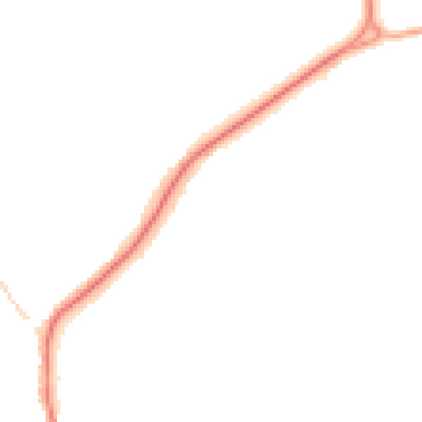 Night-time road noise heatmap for CV22 6BN