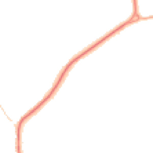 Night-time road noise heatmap for CV22 6BS
