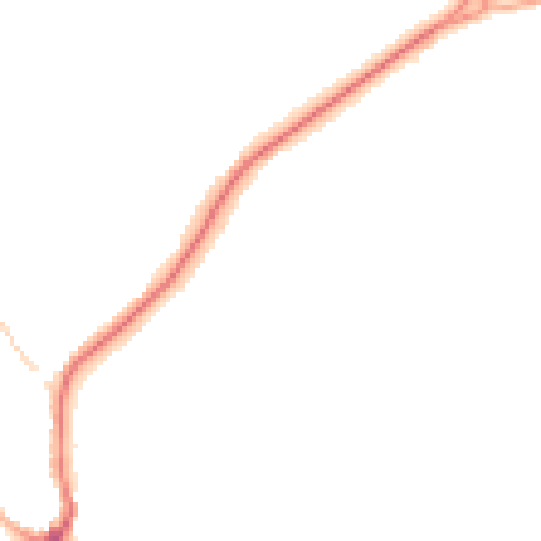 Night-time road noise heatmap for CV22 6BX
