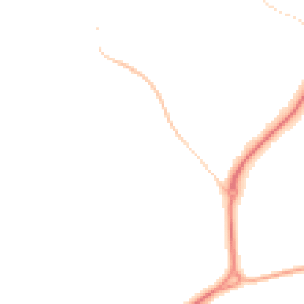 Night-time road noise heatmap for CV22 6JX