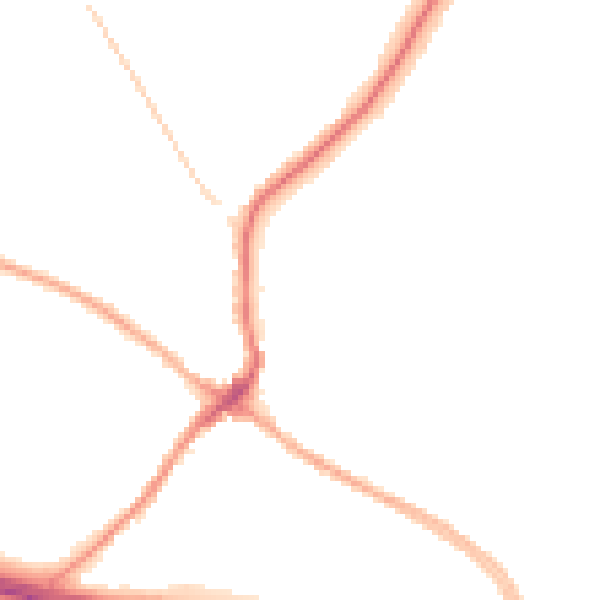 Night-time road noise heatmap for CV22 6PJ