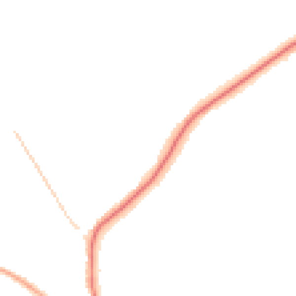 Night-time road noise heatmap for CV22 6PX