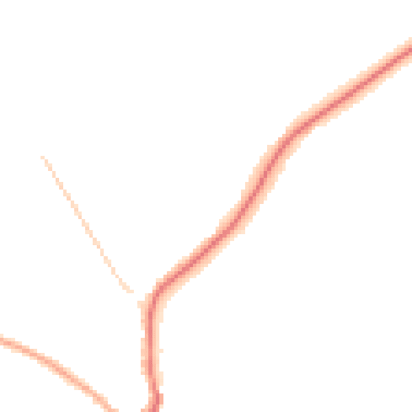 Night-time road noise heatmap for CV22 6PY