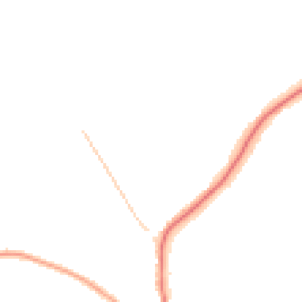 Night-time road noise heatmap for CV22 6QB