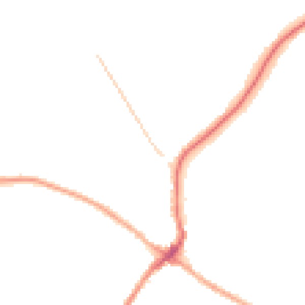 Night-time road noise heatmap for CV22 6QF