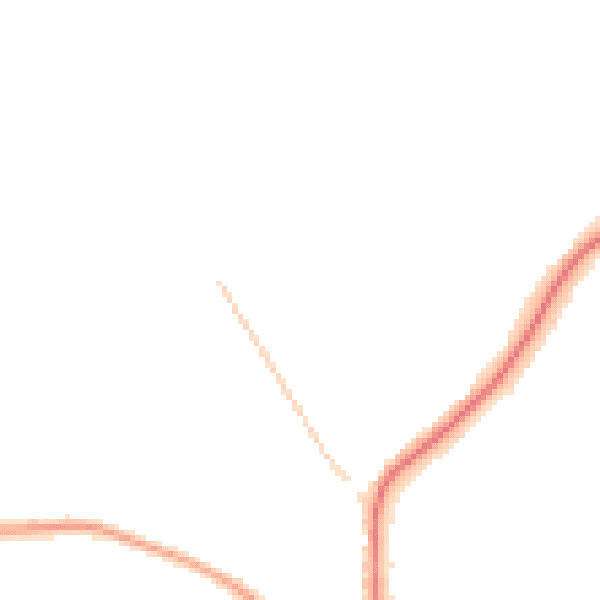 Night-time road noise heatmap for CV22 6QH