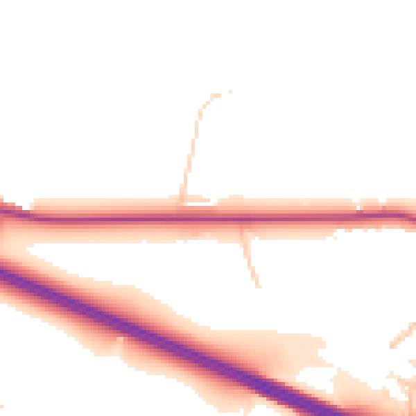Daytime road noise heatmap for CV22 6RP