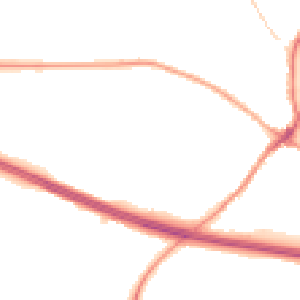 Night-time road noise heatmap for CV22 6RR
