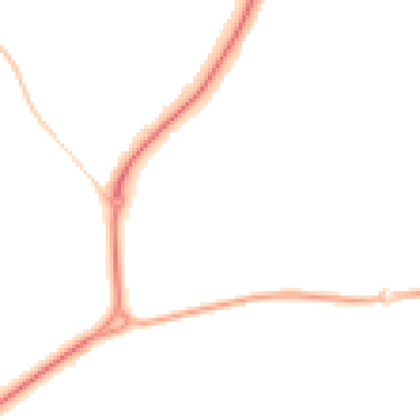 Night-time road noise heatmap for CV22 6RU