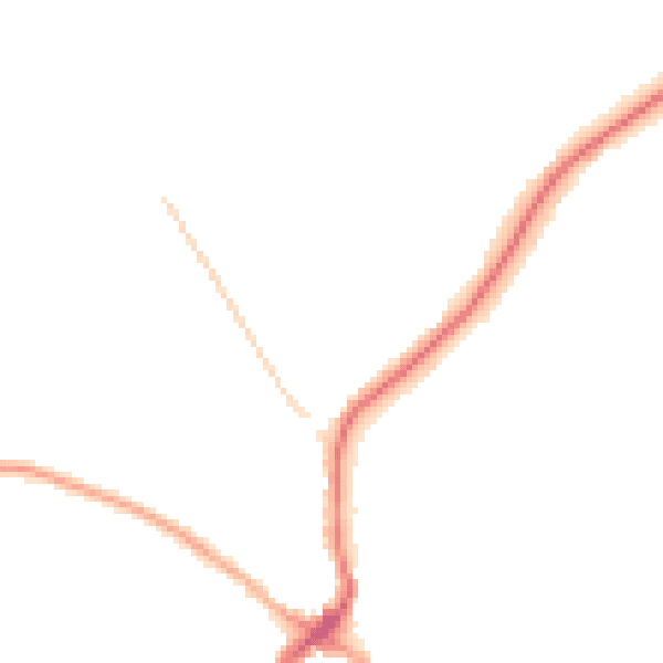 Night-time road noise heatmap for CV22 6RY
