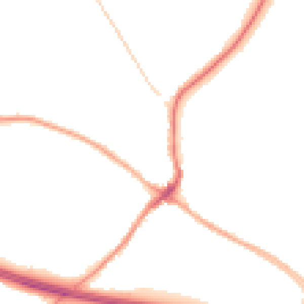 Night-time road noise heatmap for CV22 6TR