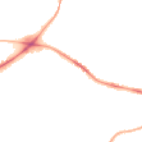 Night-time road noise heatmap for CV22 7BJ