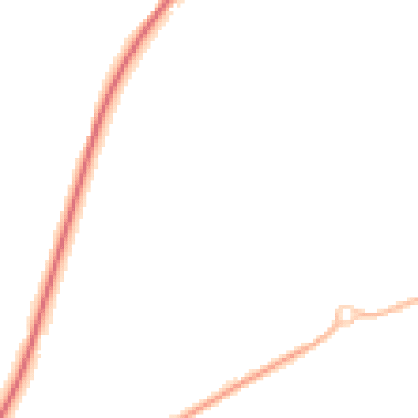 Night-time road noise heatmap for CV22 7GL