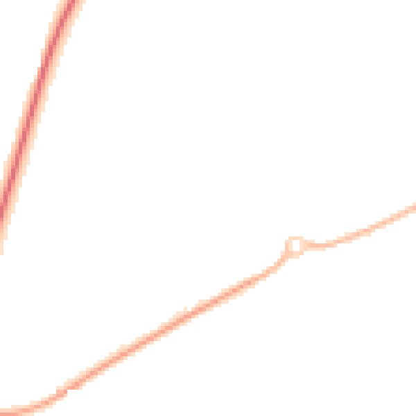 Night-time road noise heatmap for CV22 7GW
