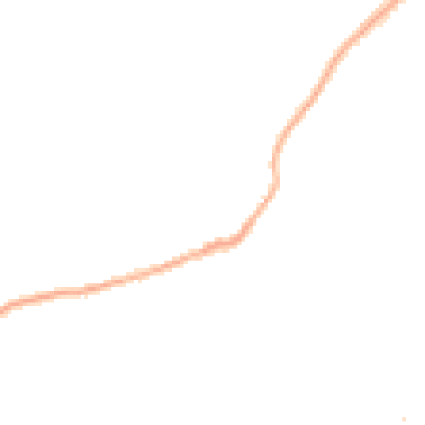 Night-time road noise heatmap for CV22 7HF