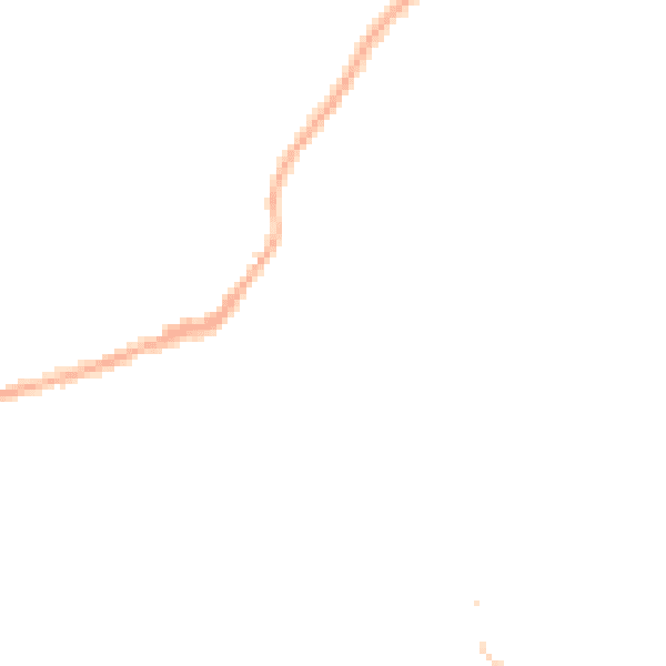 Night-time road noise heatmap for CV22 7QQ