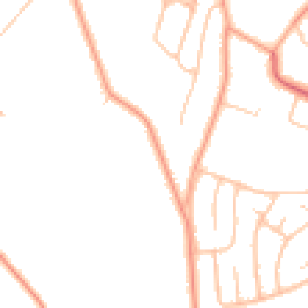 Daytime road noise heatmap for CV22 7RA