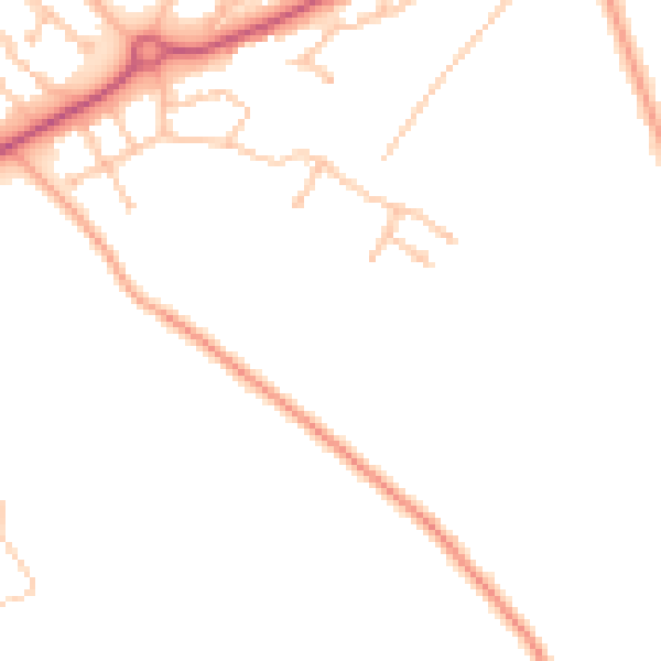 Daytime road noise heatmap for CV22 7SH