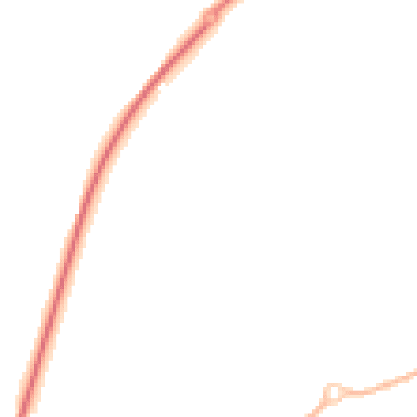 Night-time road noise heatmap for CV22 7TU