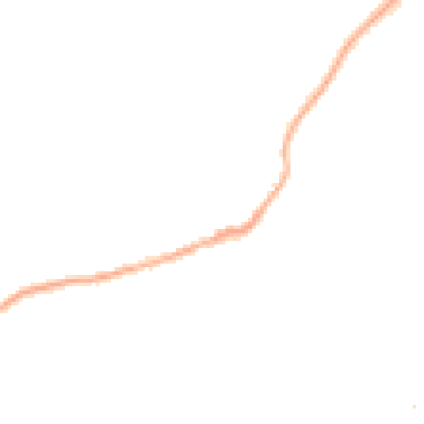 Night-time road noise heatmap for CV22 7XQ