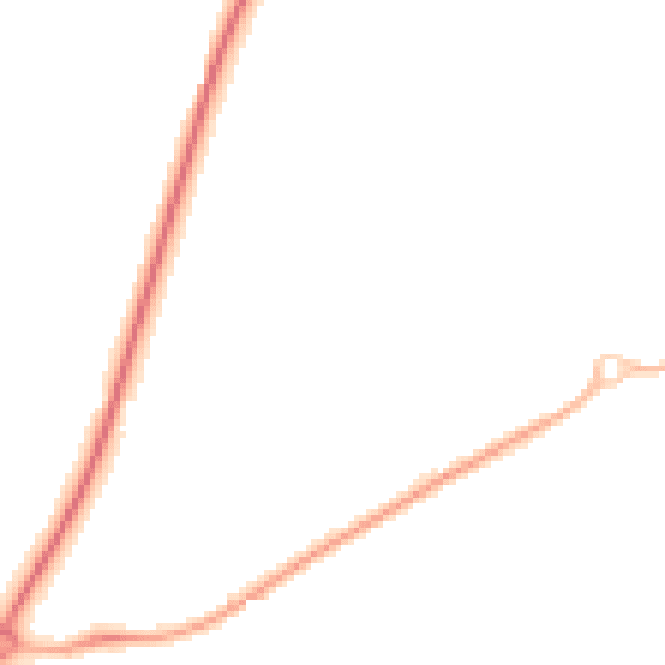 Night-time road noise heatmap for CV22 7ZP