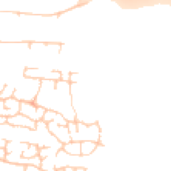 Daytime road noise heatmap for CV23 0AD