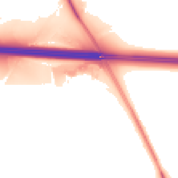 Night-time road noise heatmap for CV23 0AL