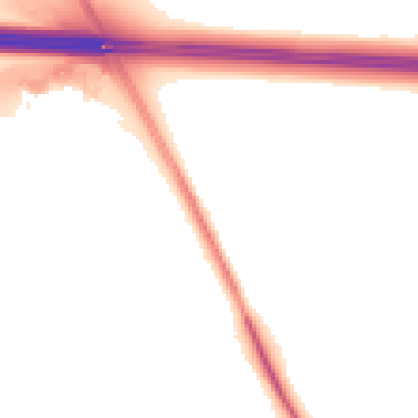 Night-time road noise heatmap for CV23 0AP