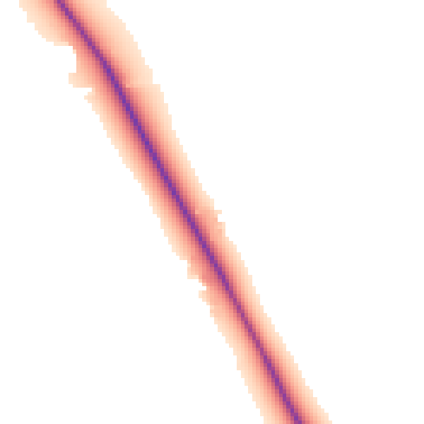 Daytime road noise heatmap for CV23 0AQ