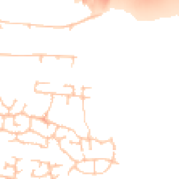 Daytime road noise heatmap for CV23 0AT