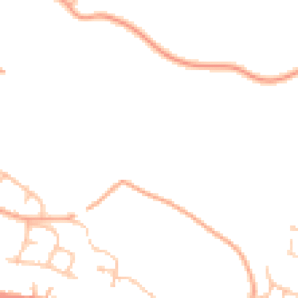 Daytime road noise heatmap for CV23 0AU