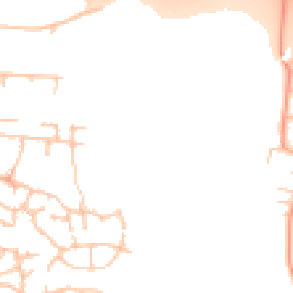 Daytime road noise heatmap for CV23 0AX