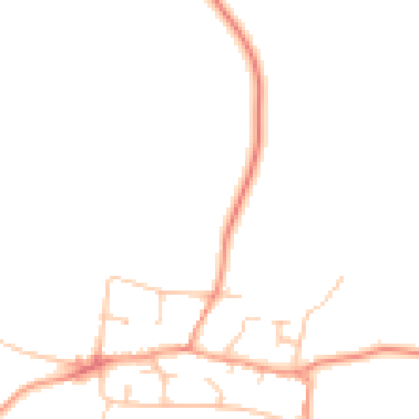 Daytime road noise heatmap for CV23 0BF