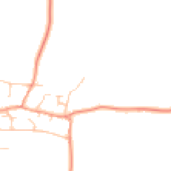 Daytime road noise heatmap for CV23 0BJ