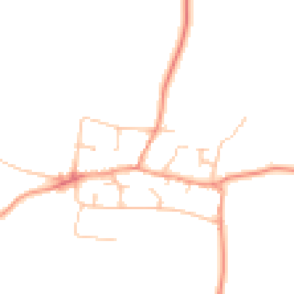 Daytime road noise heatmap for CV23 0BP