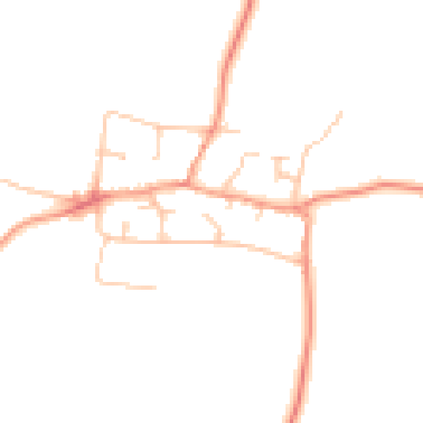 Daytime road noise heatmap for CV23 0DA