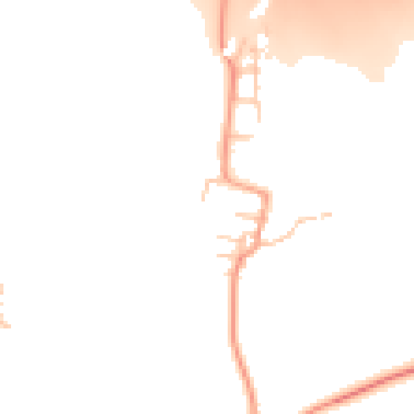 Daytime road noise heatmap for CV23 0DD