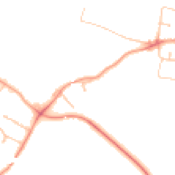 Daytime road noise heatmap for CV23 0DF