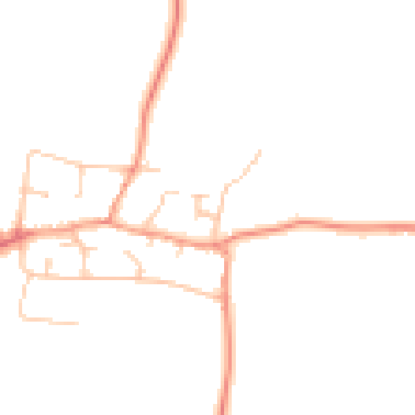 Daytime road noise heatmap for CV23 0DL