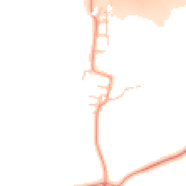 Daytime road noise heatmap for CV23 0DS