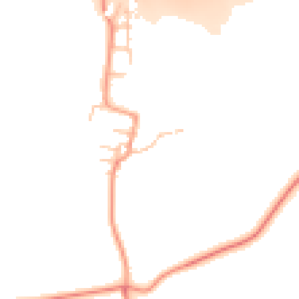 Daytime road noise heatmap for CV23 0DT